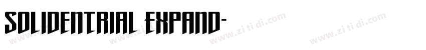 SolidenTrial Expand字体转换